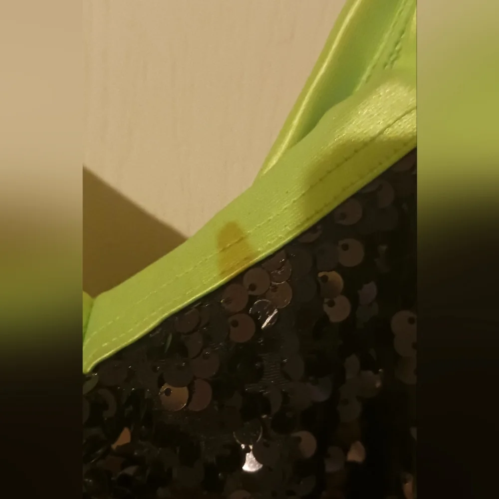 Weissman Dance Costume Green & Black Sequins size‎ IC